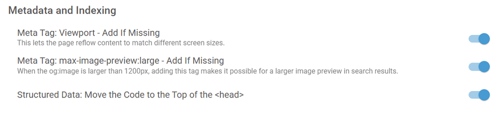 metadata and indexing